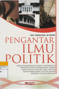 Image of PENGANTAR ILMU POLITIK