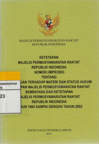 Image of KETETAPAN MPR RI (2016)