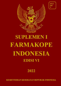 Image of ebook Farmakope VI Suplemen 1 Tahun 2022