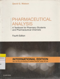 Image of PHARMACEUTICAL ANALYSIS A Texbook for Pharmacy Student and Pharmaceutical Chemists