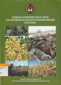 Image of LEMBAGA EKONOMI LOKAL  DESA DALAM MENDUKUNG KETAHANAN PANGAN NASIONAL