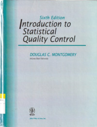 Image of Sixth Edition Introduction to Statistical Quality Control
