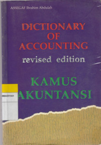 Image of Dictionary of Accounting : Kamus Akuntansi