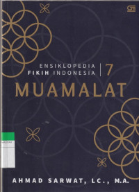 Image of ENSIKLOPEDIA FIKIH INDONESIA 7 : MUAMALAT