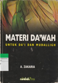 Image of MATERI DA'WAH UNTUK DA'I DAN MUBALLIGH