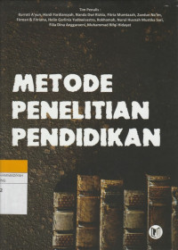 Image of METODE PENELITIAN PENDIDIKAN