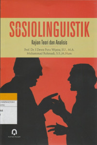 Image of SOSIOLINGUISTIK : Kajian Teori dan Analisis